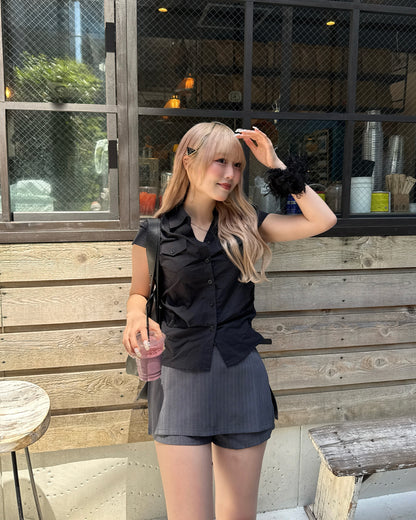 スーツハーフショートスカート HZ3101