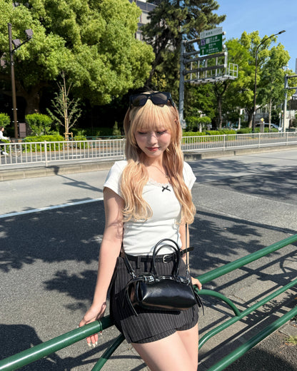 ショートグロップドスリムトップス HZ3103