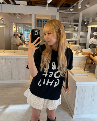 ハイストリートオーバーレタープリントTシャツ HZ3106