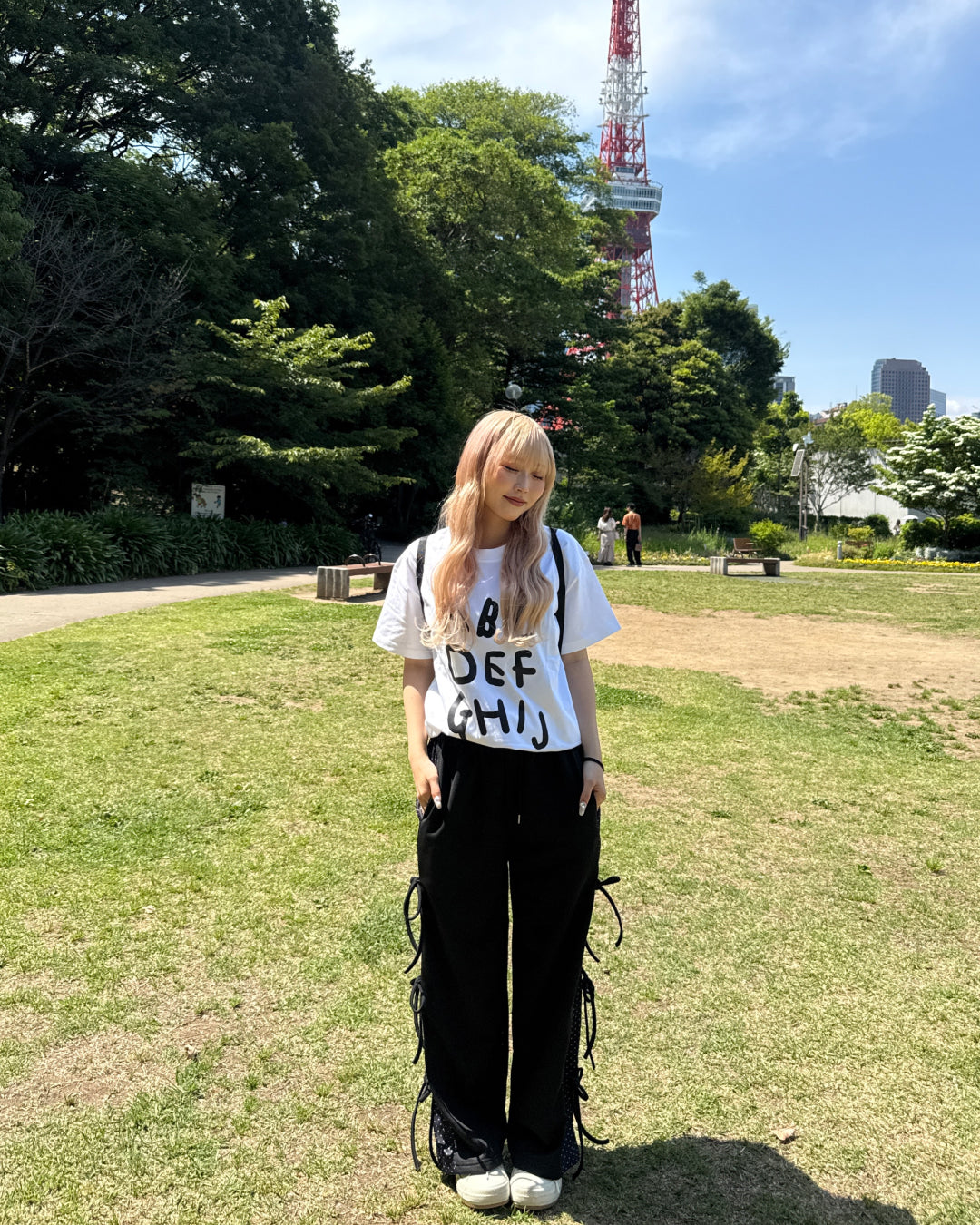 ハイストリートオーバーレタープリントTシャツ HZ3106