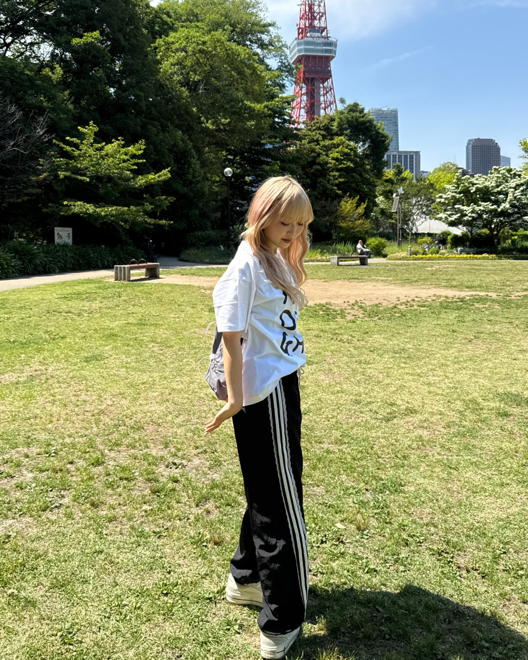 ハイストリートオーバーレタープリントTシャツ HZ3106