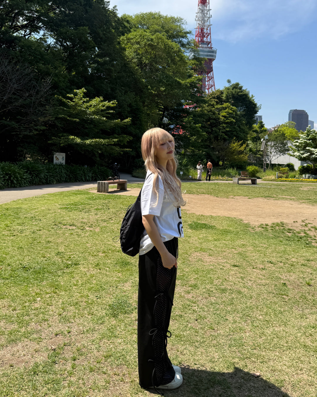 ハイストリートオーバーレタープリントTシャツ HZ3106