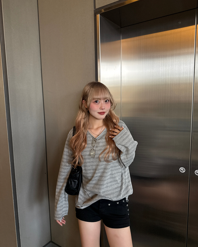 スタッズデザインショートパンツ HS3198