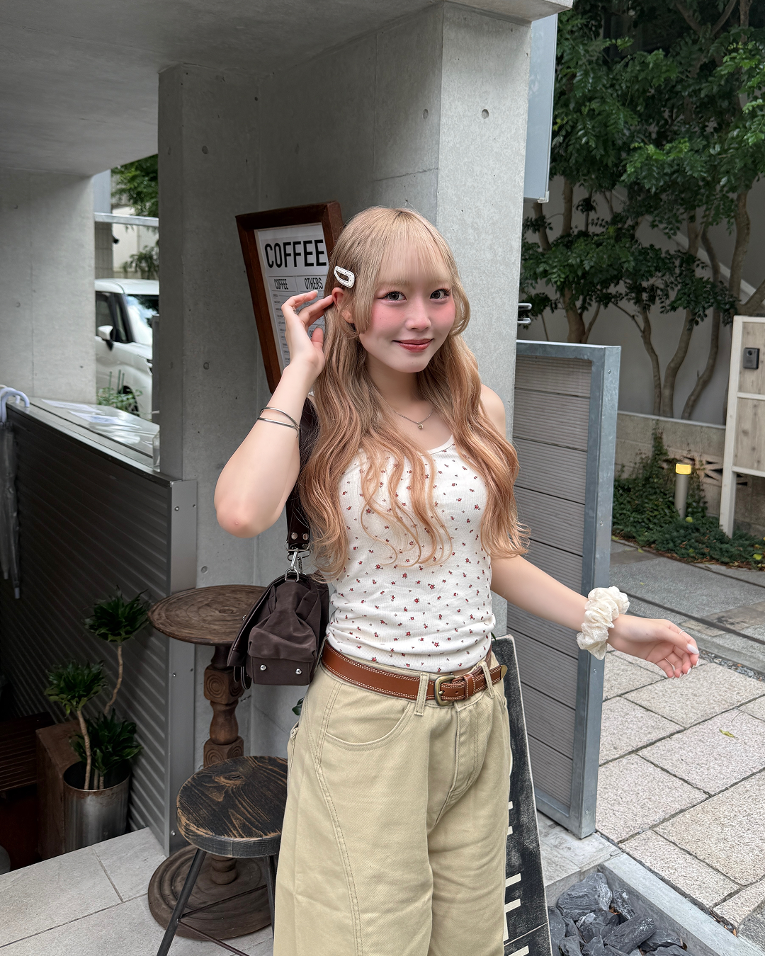 ワイドストレートパンツ HS3199