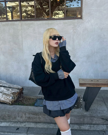 【即納】シャツレイヤードスウェット HZ5000