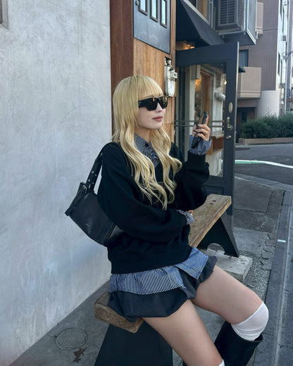 【即納】シャツレイヤードスウェット HZ5000