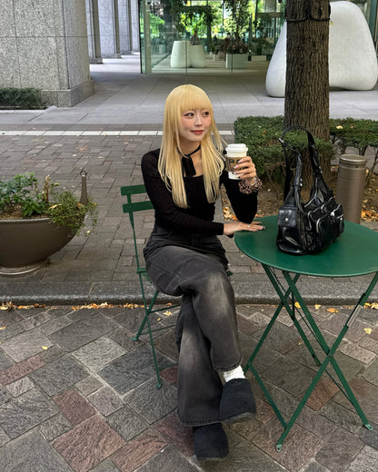 【即納】デニムスカートパンツ HZ5010