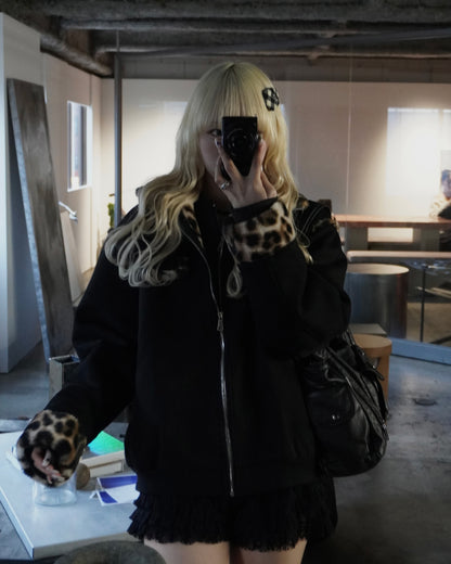 【即納】レオパードポイントファーブルゾン HZ5019