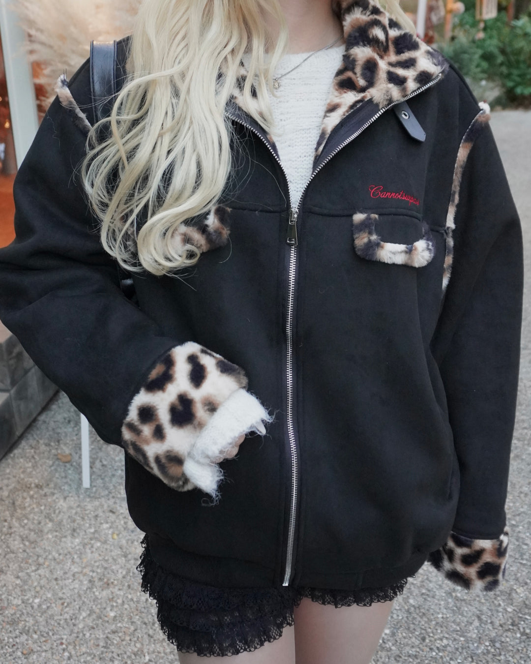 【即納】レオパードポイントファーブルゾン HZ5019