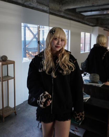 【即納】レオパードポイントファーブルゾン HZ5019