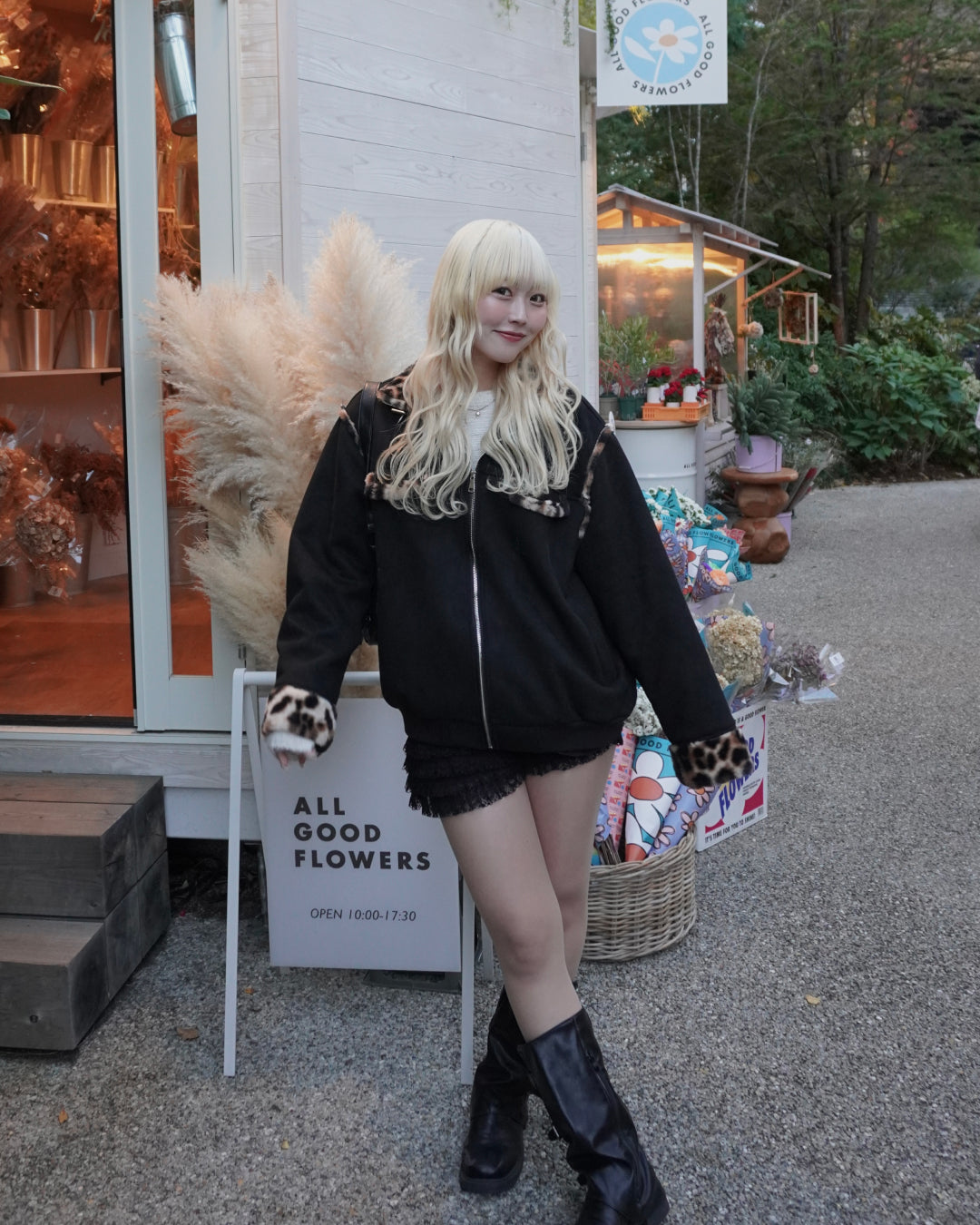 【即納】レオパードポイントファーブルゾン HZ5019