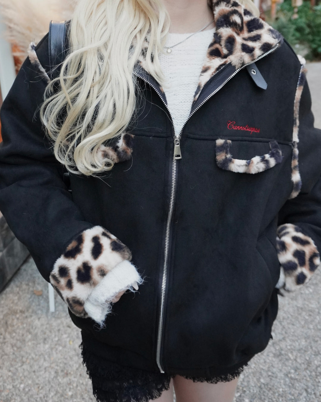 【即納】レオパードポイントファーブルゾン HZ5019