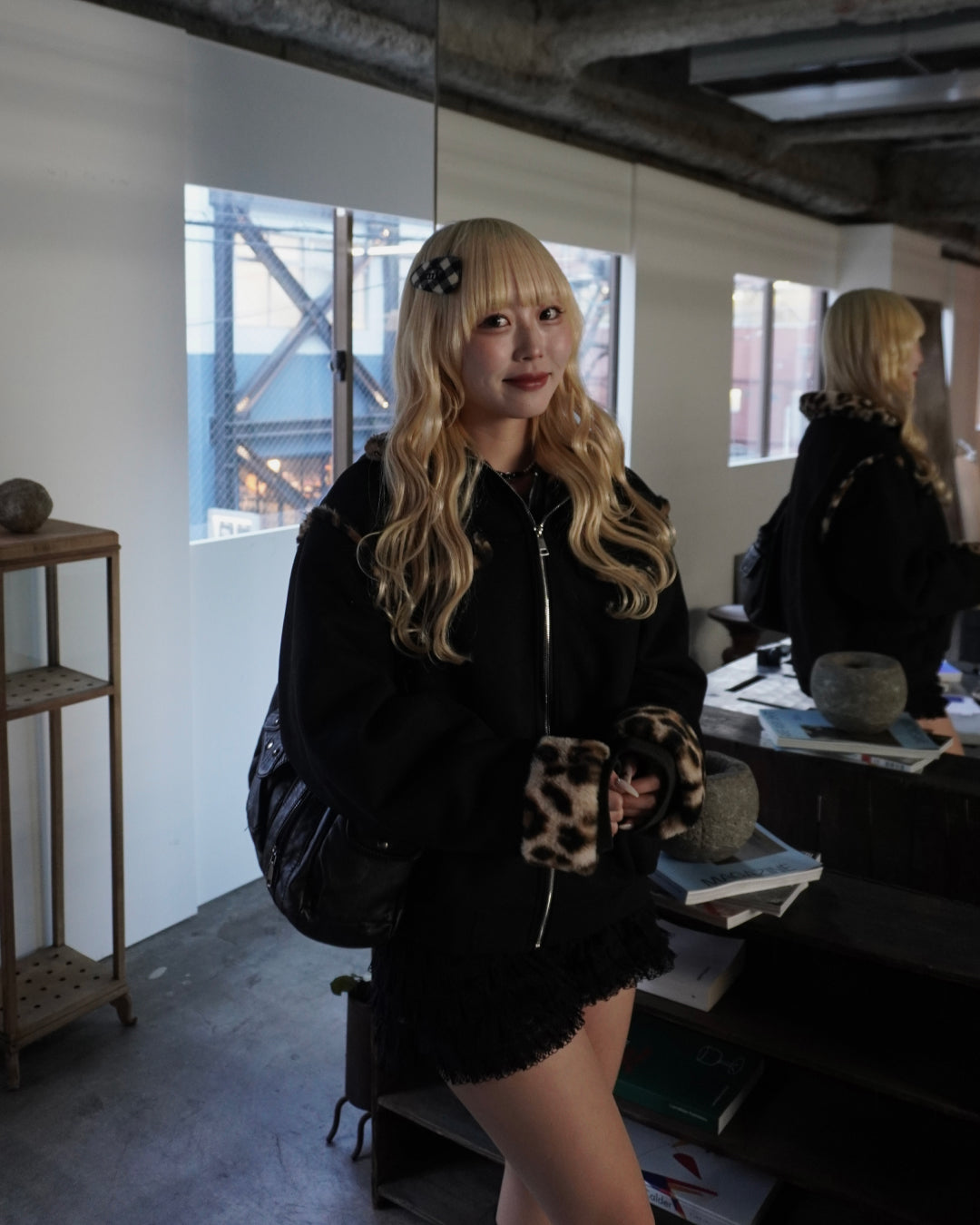 【即納】レオパードポイントファーブルゾン HZ5019