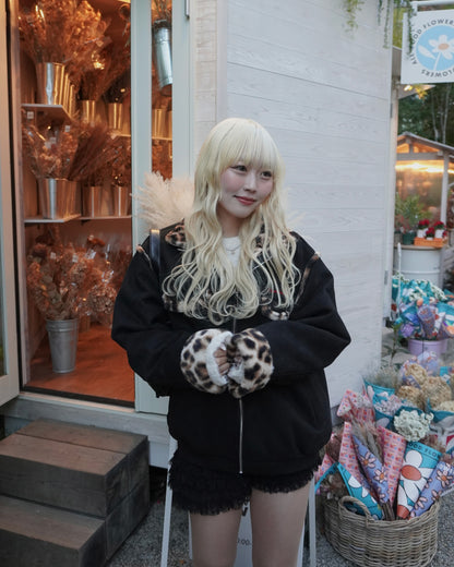 【即納】レオパードポイントファーブルゾン HZ5019