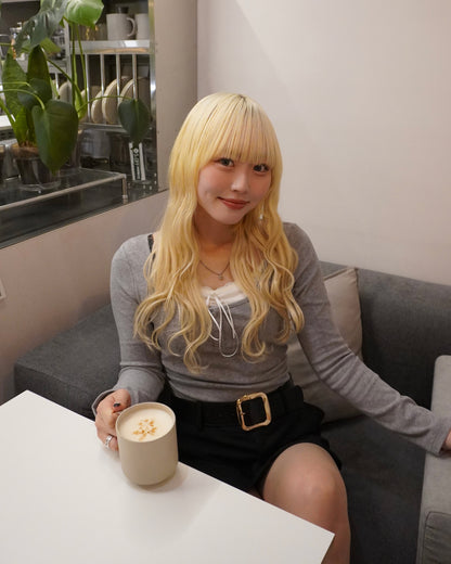 【即納】フェイクレイヤードリボントップス HZ5020