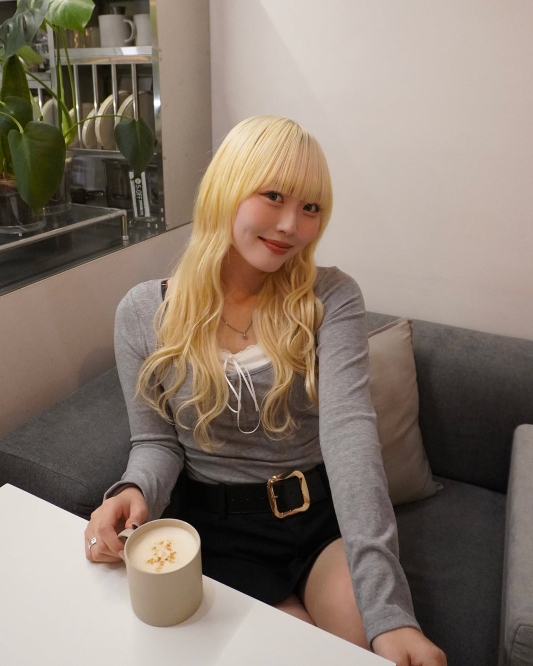 【即納】フェイクレイヤードリボントップス HZ5020