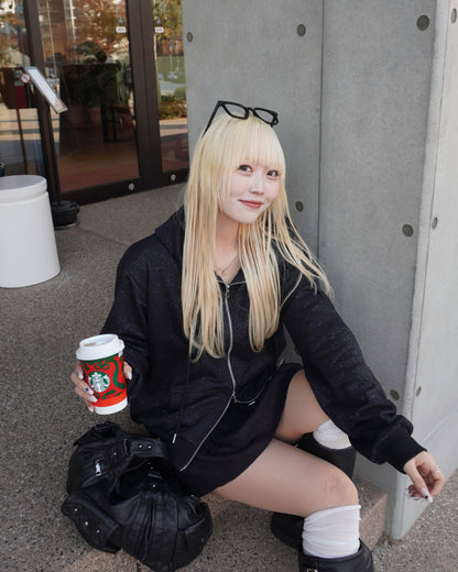 【オリジナル 即納】ラメストーンパーカー HZ6000