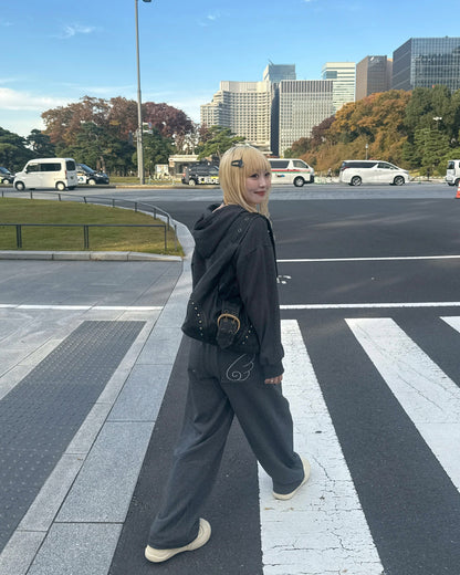 【11/25 19:00販売開始 オリジナル 即納】ラメストーンパーカー HZ6000