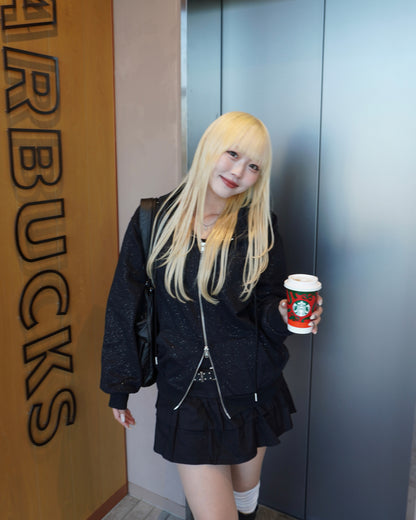 【オリジナル 即納】ラメストーンパーカー HZ6000