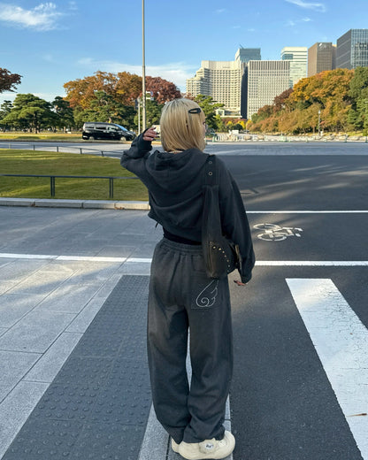 【11/25 19:00販売開始 オリジナル 即納】ラメストーンスウェットパンツ HZ6001