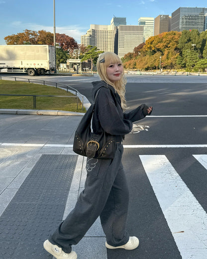 【11/25 19:00販売開始 オリジナル 即納】ラメストーンスウェットパンツ HZ6001