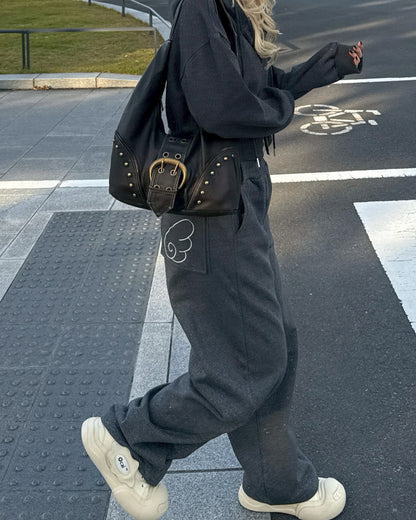 【11/25 19:00販売開始 オリジナル 即納】ラメストーンスウェットパンツ HZ6001