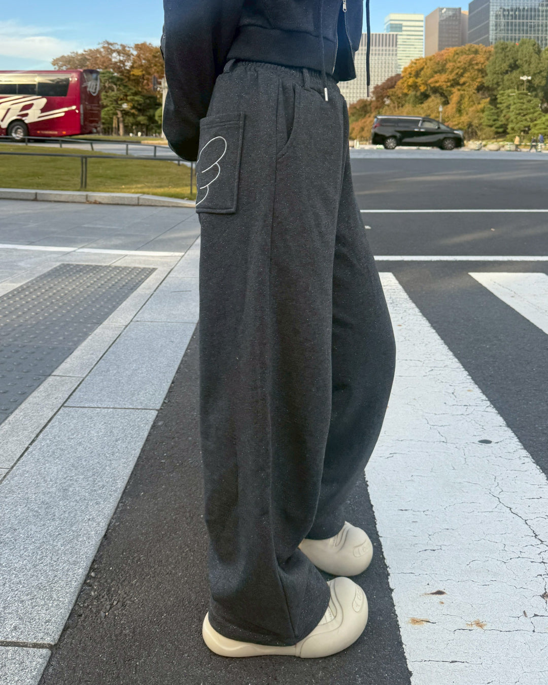 【11/25 19:00販売開始 オリジナル 即納】ラメストーンスウェットパンツ HZ6001