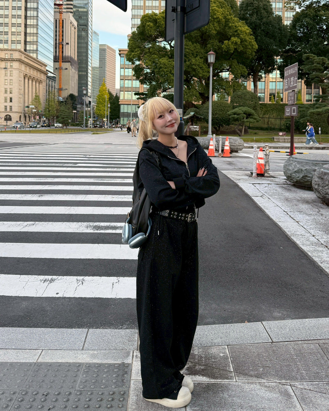 【11/25 19:00販売開始 オリジナル 即納】ラメストーンスウェットパンツ HZ6001