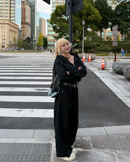 【11/25 19:00販売開始 オリジナル 即納】ラメストーンスウェットパンツ HZ6001