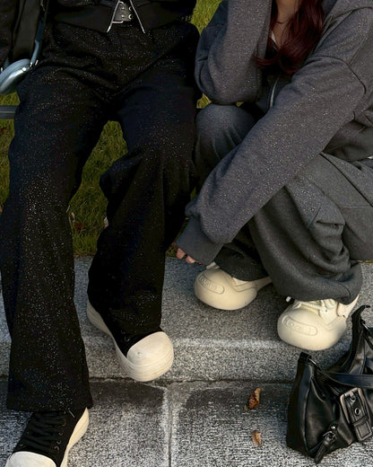 【11/25 19:00販売開始 オリジナル 即納】ラメストーンスウェットパンツ HZ6001