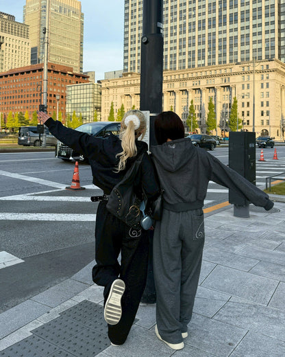 【11/25 19:00販売開始 オリジナル 即納】ラメストーンスウェットパンツ HZ6001