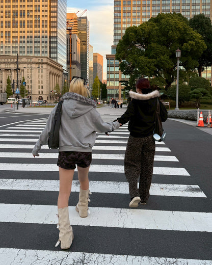 【11/25 19:00販売開始 オリジナル 即納】フードファーパーカー HZ6002