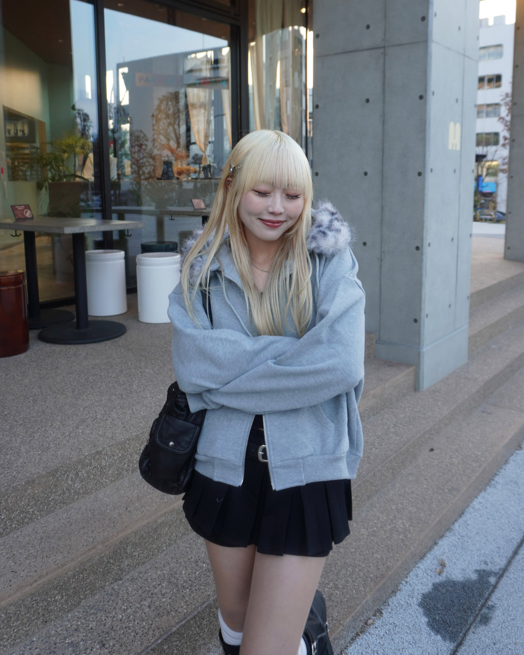 【オリジナル 即納】フードファーパーカー HZ6002