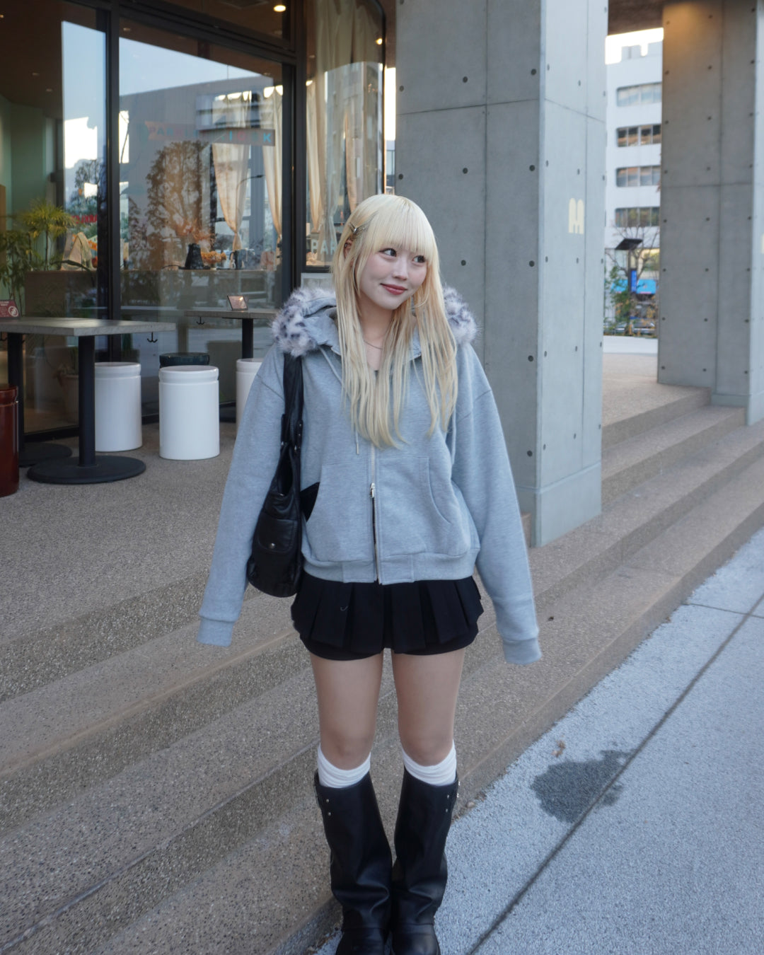 【オリジナル 即納】フードファーパーカー HZ6002