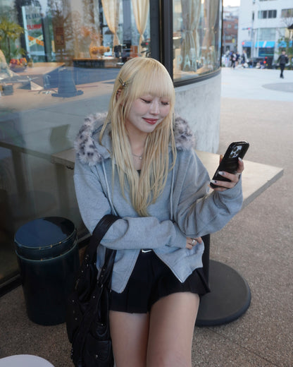 【オリジナル 即納】フードファーパーカー HZ6002