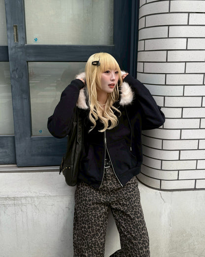 【11/25 19:00販売開始 オリジナル 即納】フードファーパーカー HZ6002