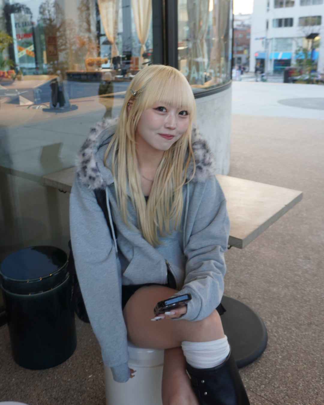 【オリジナル 即納】フードファーパーカー HZ6002