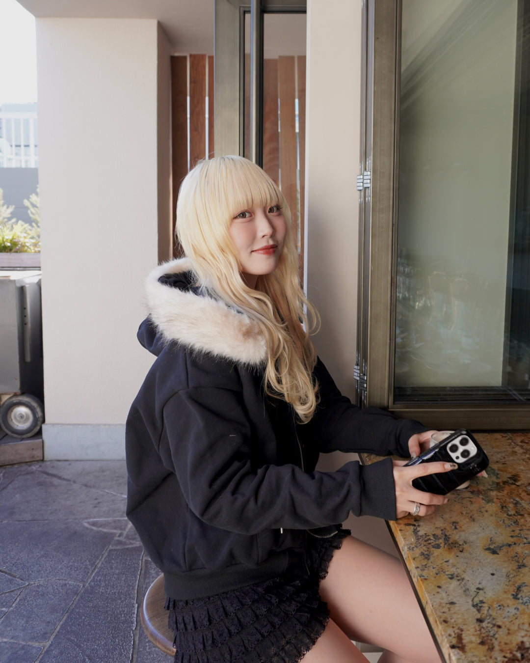 【オリジナル 即納】フードファーパーカー HZ6002