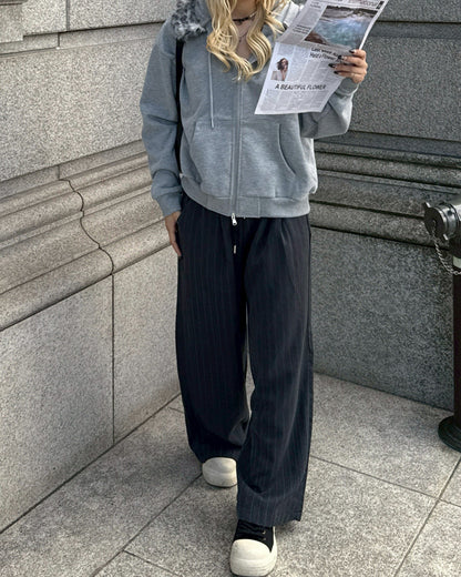 【11/25 19:00販売開始 オリジナル 即納】フードファーパーカー HZ6002