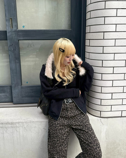 【11/25 19:00販売開始 オリジナル 即納】フードファーパーカー HZ6002