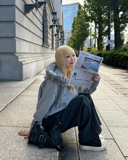 【11/25 19:00販売開始 オリジナル 即納】フードファーパーカー HZ6002