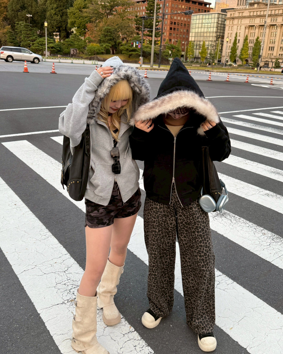 【11/25 19:00販売開始 オリジナル 即納】フードファーパーカー HZ6002