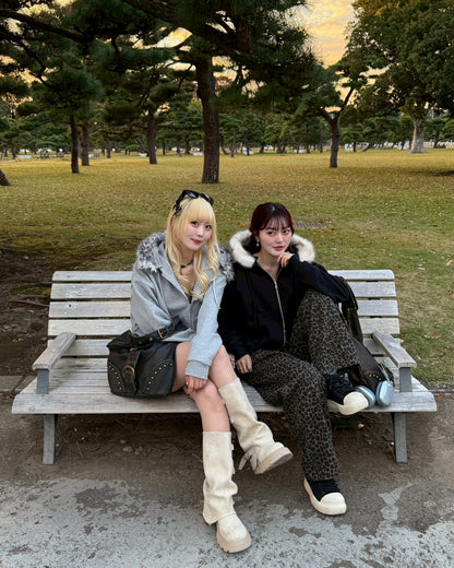 【11/25 19:00販売開始 オリジナル 即納】フードファーパーカー HZ6002