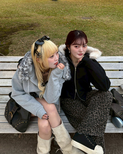 【11/25 19:00販売開始 オリジナル 即納】フードファーパーカー HZ6002