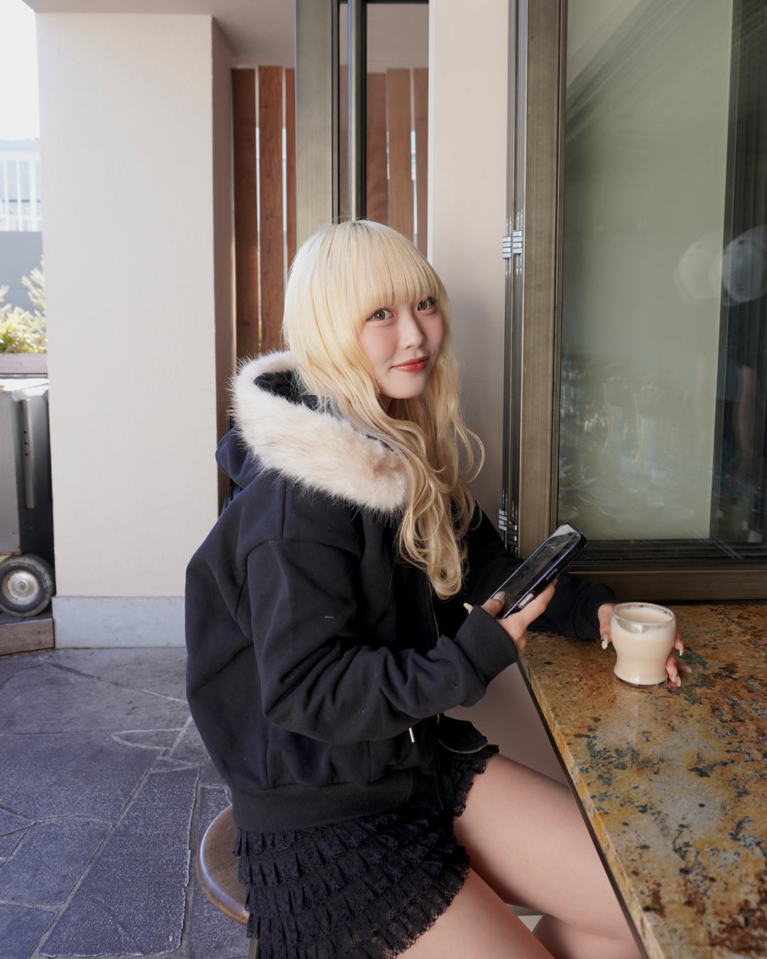 【オリジナル 即納】フードファーパーカー HZ6002