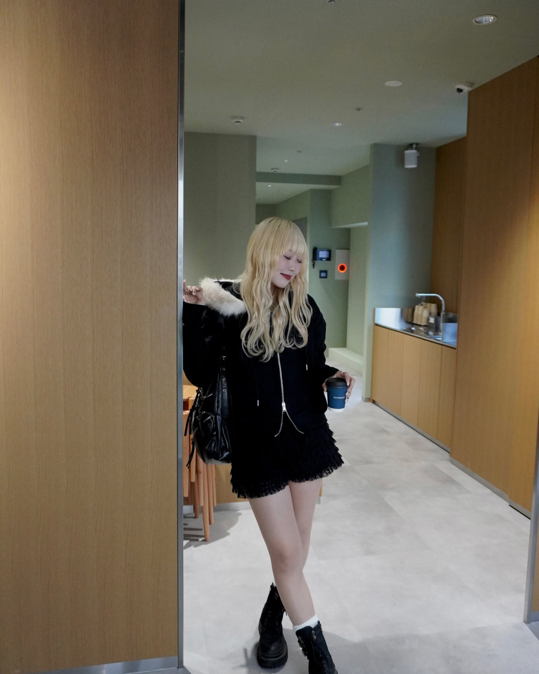 【オリジナル 即納】フードファーパーカー HZ6002