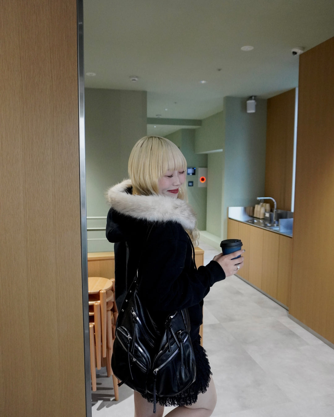 【オリジナル 即納】フードファーパーカー HZ6002