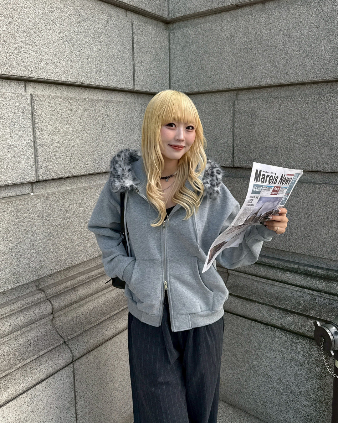 【11/25 19:00販売開始 オリジナル 即納】フードファーパーカー HZ6002