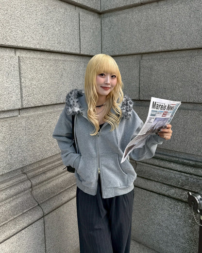 【11/25 19:00販売開始 オリジナル 即納】フードファーパーカー HZ6002