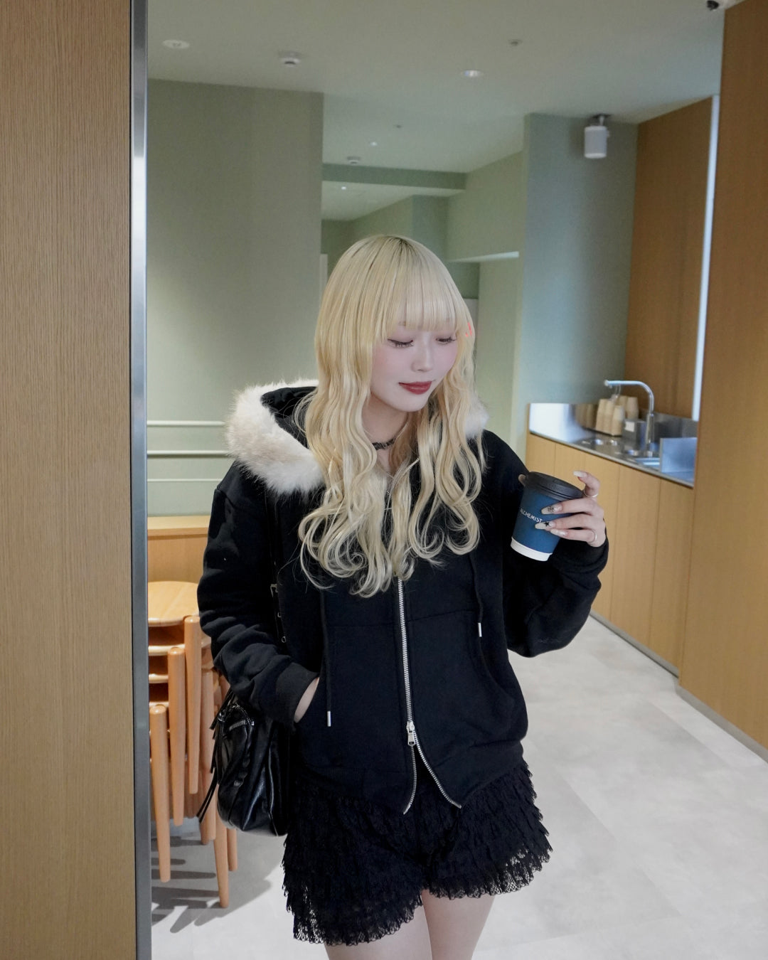 【オリジナル 即納】フードファーパーカー HZ6002